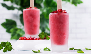 Blood Orange & Cranberry Ice Lollies